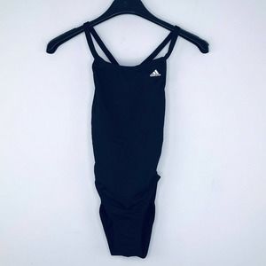 Adidas 18 One Piece Swim Suit Solid Vortex Back